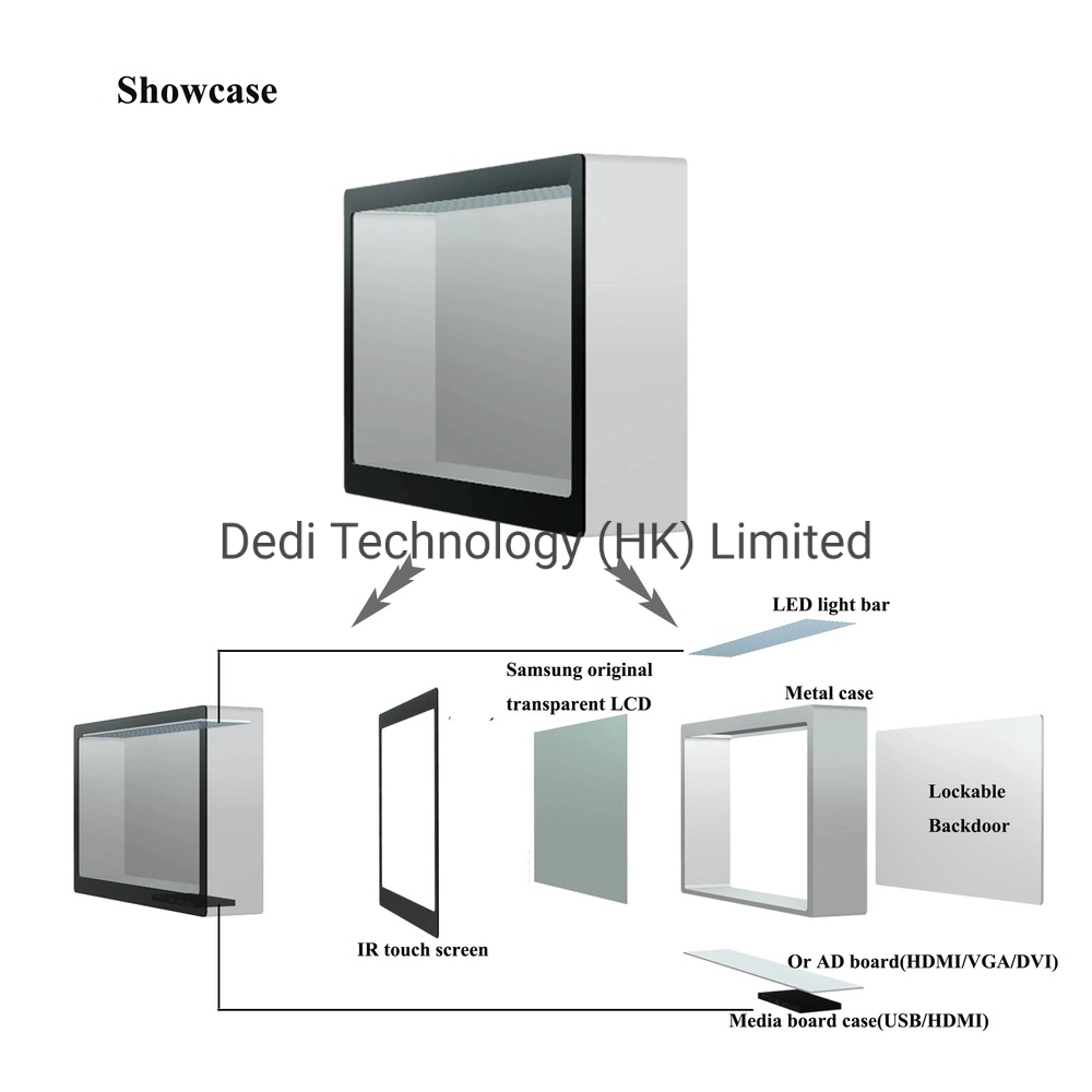 Dedi 32&quot; Android Touch Transparent LCD Display for Advertising Exhibition