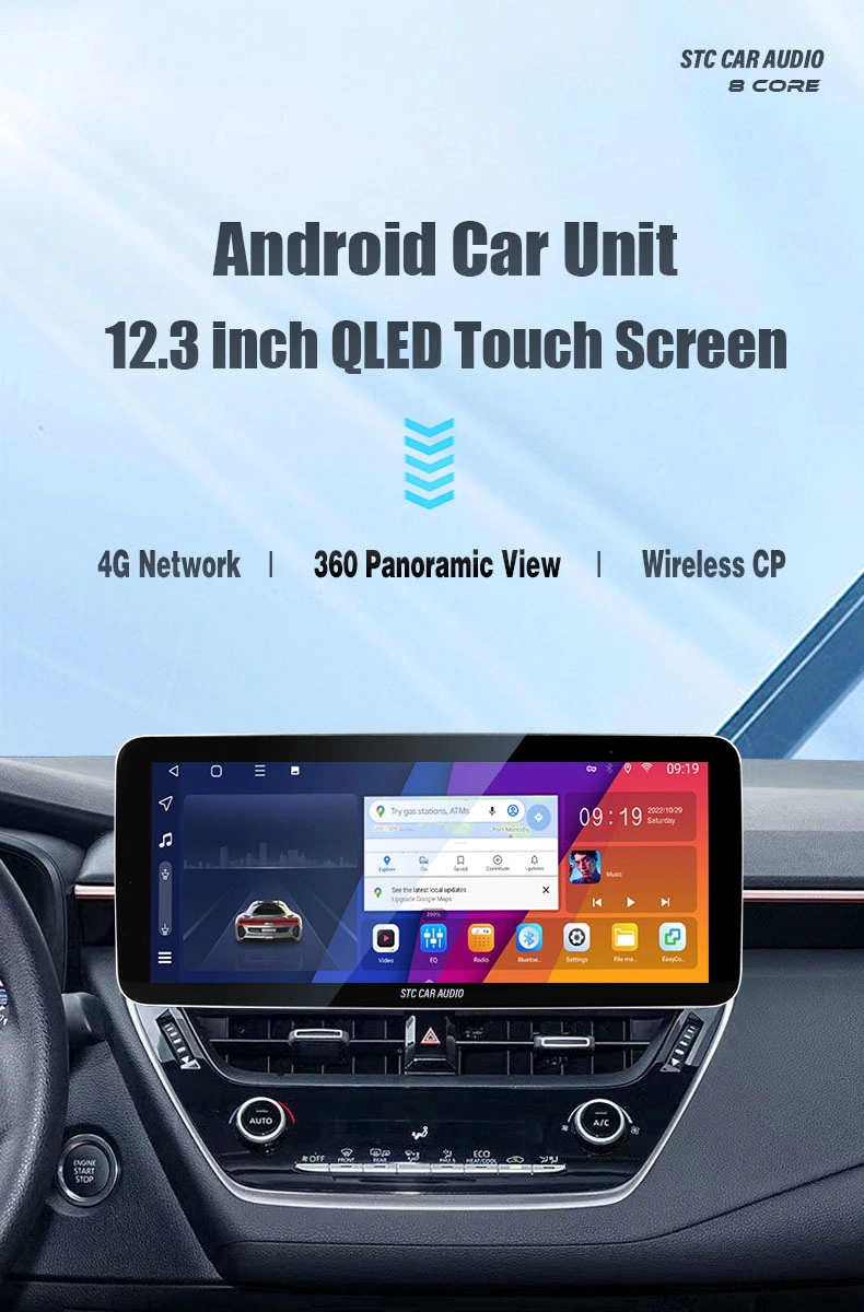 Android 12 System 12.3inch Car DVD Player for Bba 8core Video Stereo Auto Carplay GPS Navigation System