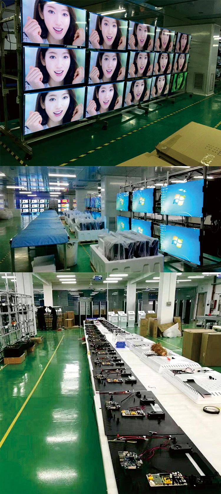 3.5mm 55 Inch Did 2X2 LCD Video Wall Multi Panel TV Wall for Bar KTV with LG Samsung Screen