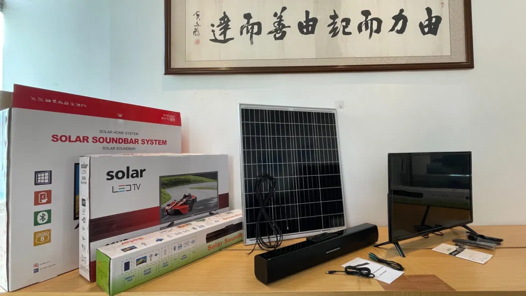 Africa Hot Sell Solar TV System Kits with 32inch Solar TV DC Fan Lamps Phone Charging Bluetooth for Home Outdoor