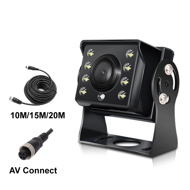 Waterproof IP68 Night Vision 8 LED Lights 24V Truck Rearview Camera