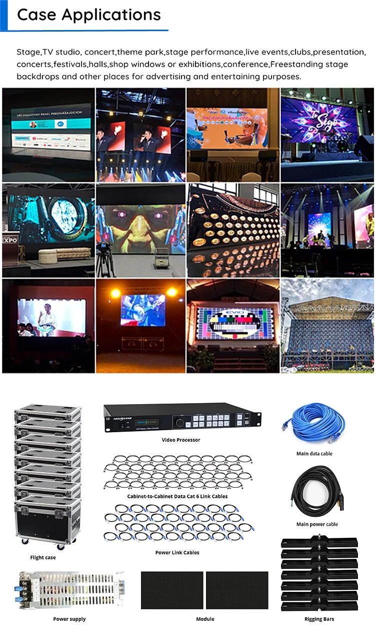 P2.5 P3.91 P4.81 P5 P6 P8 P10 Full Color Waterproof Videowall TV Price Billboard Outdoor Video Wall Screen Full Color Panel Advertising Display P3 LED Module