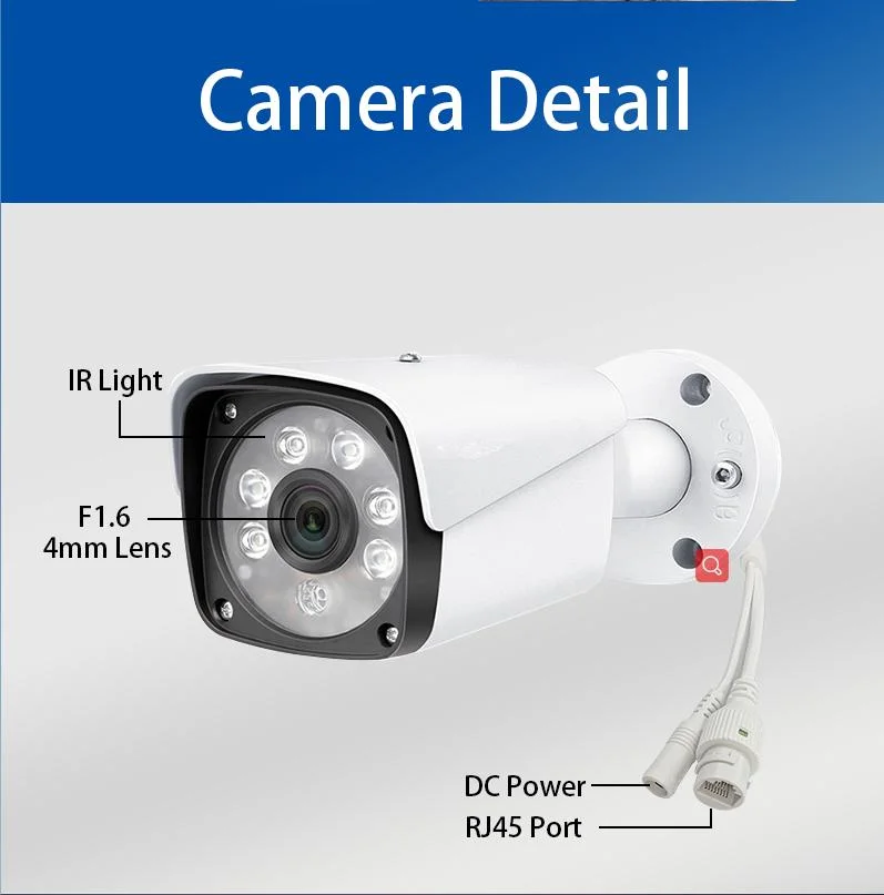 Borehole Camera Price Long Range IR CCTV Camera Kits CCTV Camera Price Mobile Video Surveillance NVR Sets Kit with Audio