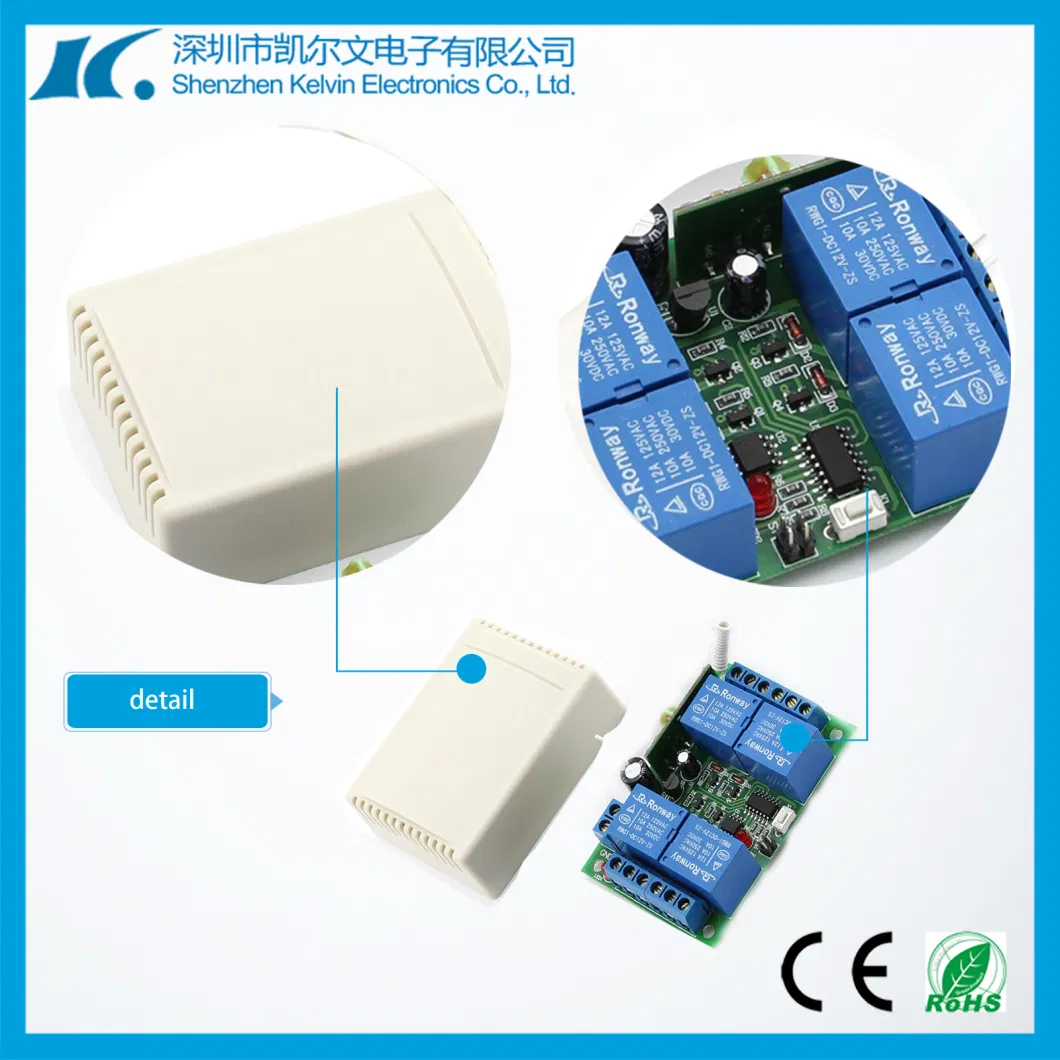 Learning Code Univesal 4-Channel RF Wireless Universal Remote Controller Kl-K400c