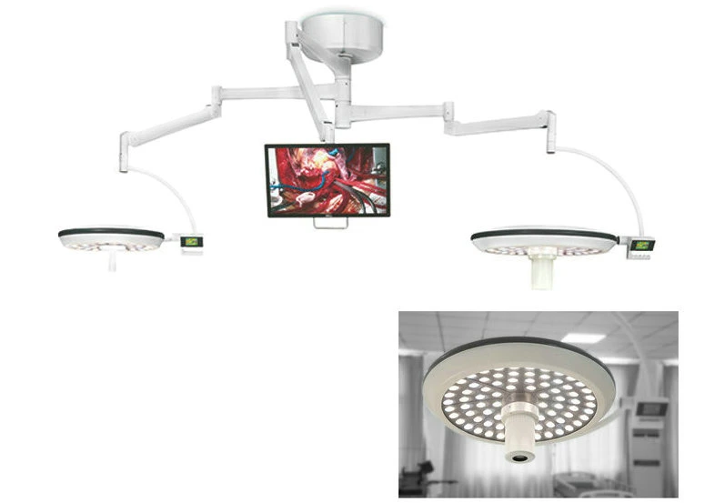 Three Head TV Monitor ceiling Camera Shadowless Lamp