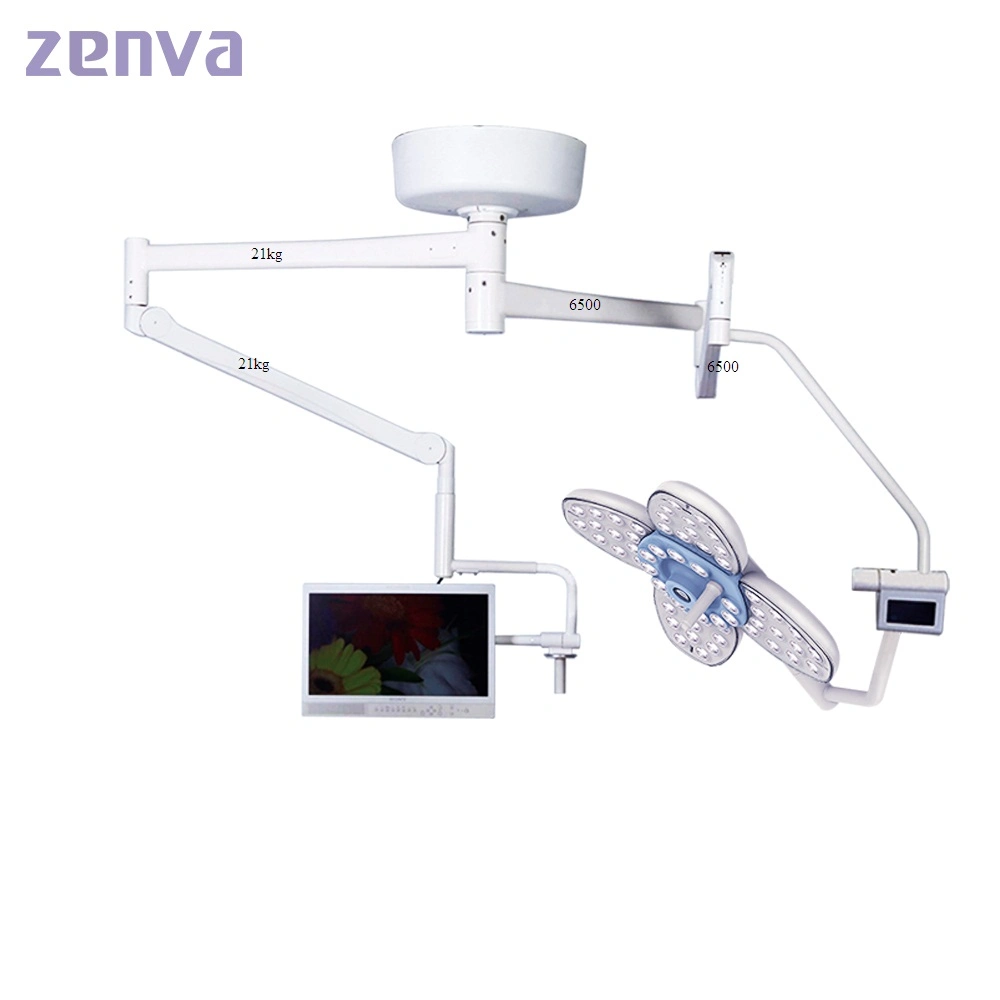 Double Dome LED Medical Ceiling Operating Lamp with TV