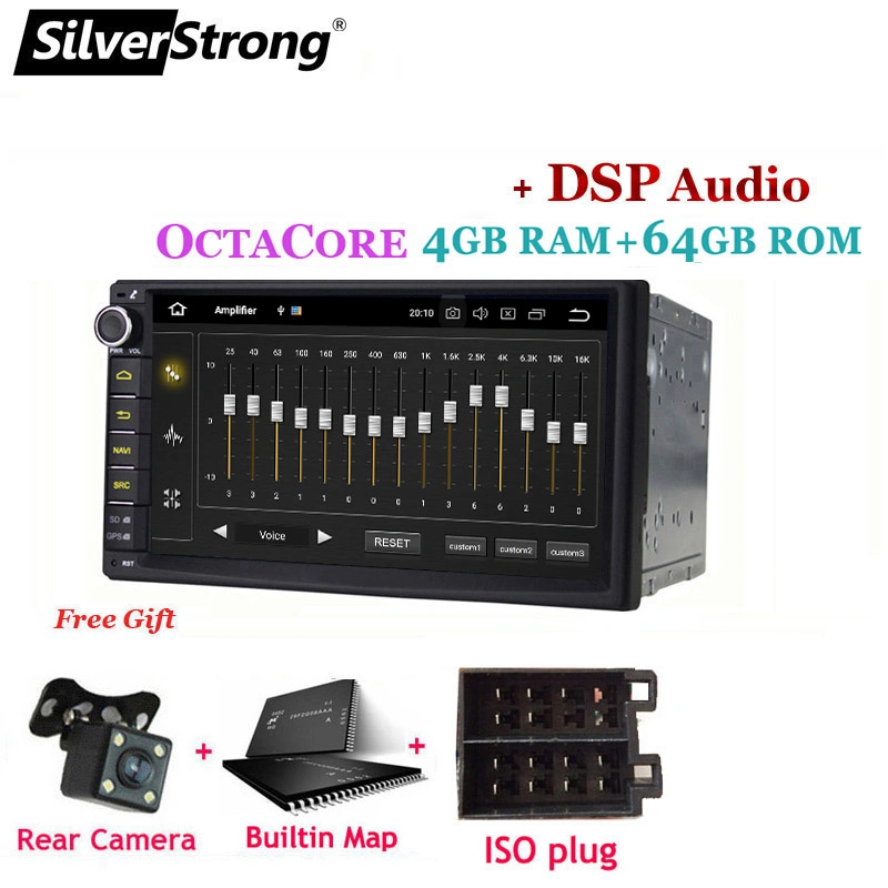 Silverstrong, 2DIN 4G Modem, Universal 7inch, Android10, Car Radio DVD, 2DIN Body, Android GPS Navigation