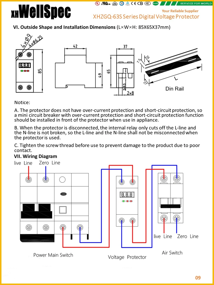 High Low Voltage Protection Universal Car 220V Voltage Protector