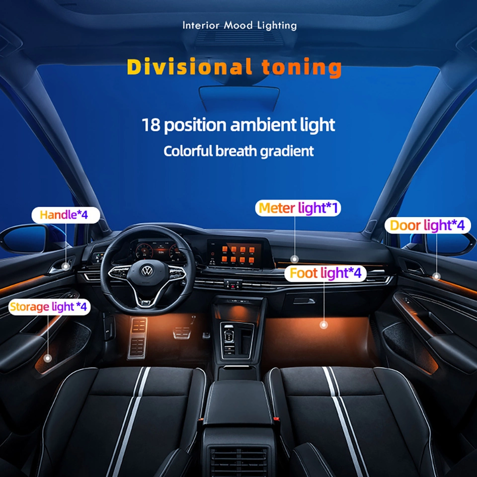 Custom Auto Interior Atmosphere LED Lighting System Car Ambient Light for Car