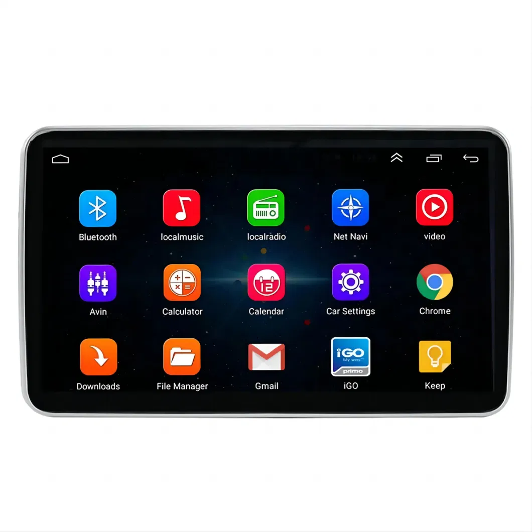 Factory Direct Sales Overseas Edition 10.1-Inch Single DIN Universal Android Navigation 360-Degree Rotating Car Radio