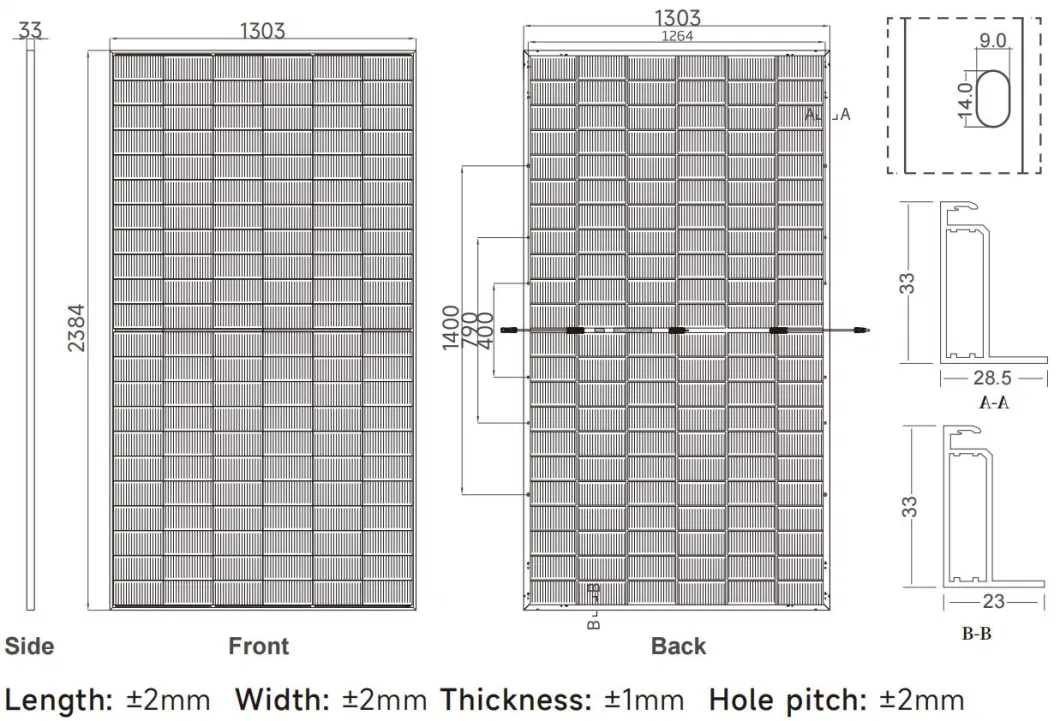 Highest Efficiency 700W Solar Panels 650W 660W 670W N-Type Solar Panels with Highest Power