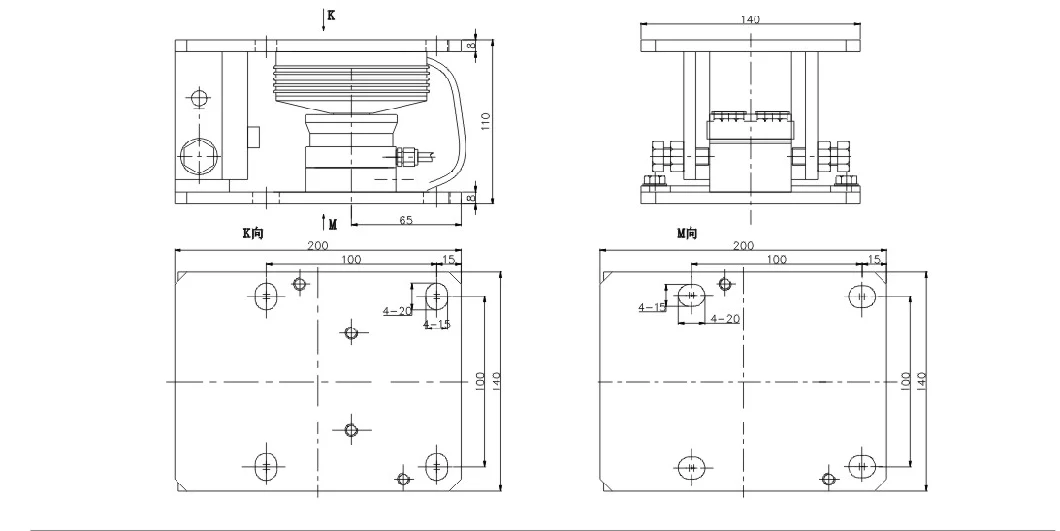 4-Wire Analog Type Stainless Steel Weighing Module Equipped with Load Cell Wsa Used in Silo Scale IP68