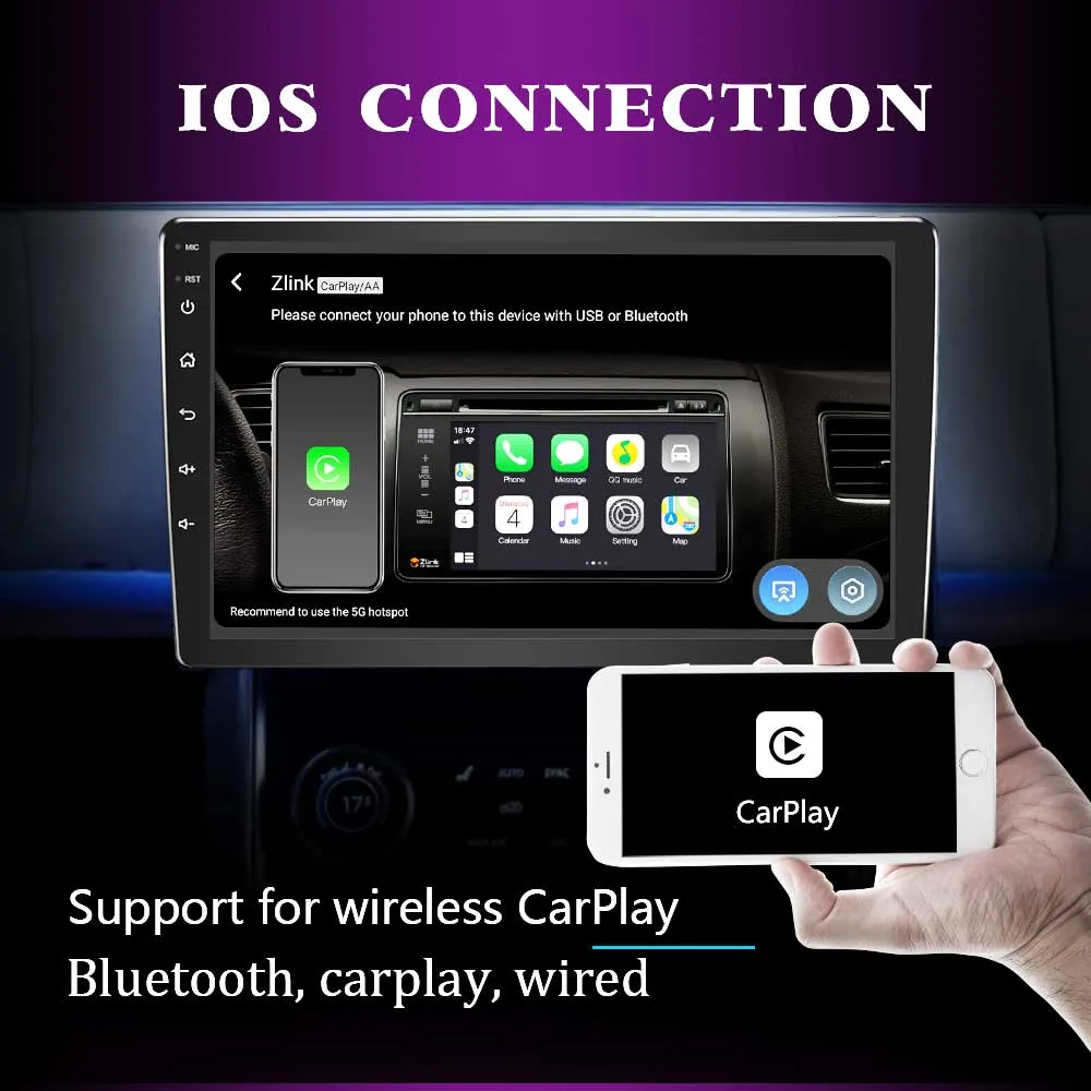 Jmance Touch Screen Carplay for Honda Accord 8 2008-2012 2 DIN Android 10.0 4+64GB Car DVD Player Best Car Radio Auto