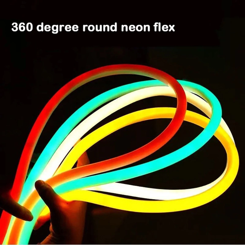 360 Degree RGB Single Color Red Blur Yellow Silicone Flexible Strip LED Neon Flex Light