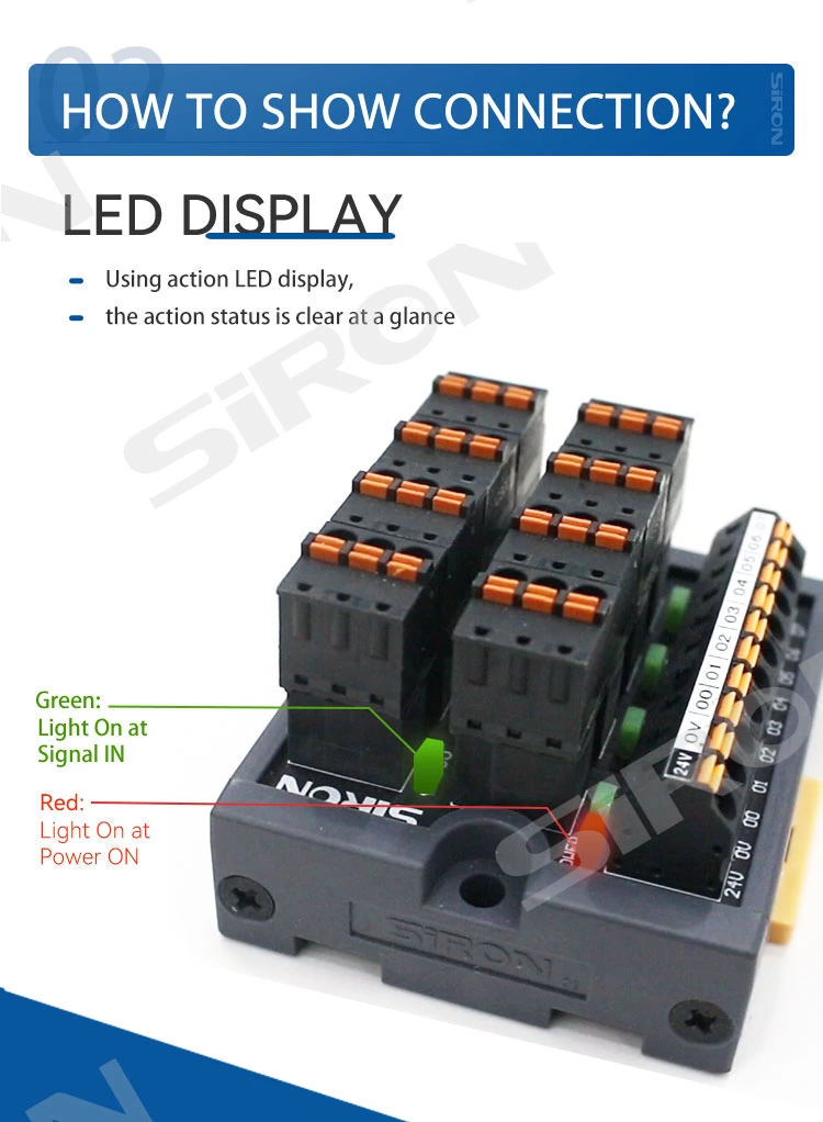 Siron T081-T Input Terminal Block Module Use 10pin Terminal Block and Controller Connection, for Panasonic PLC