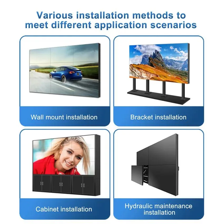 Large Screen 43 55 Narrow Bezel LCD Videowall with Controller