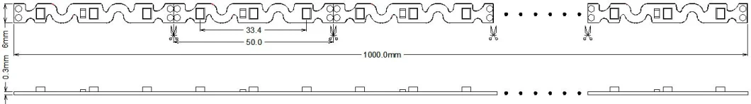 S-Type LED Flexible Strip LED Strip Light SMD2835 with 3m Tape for Custom Shape Lighting