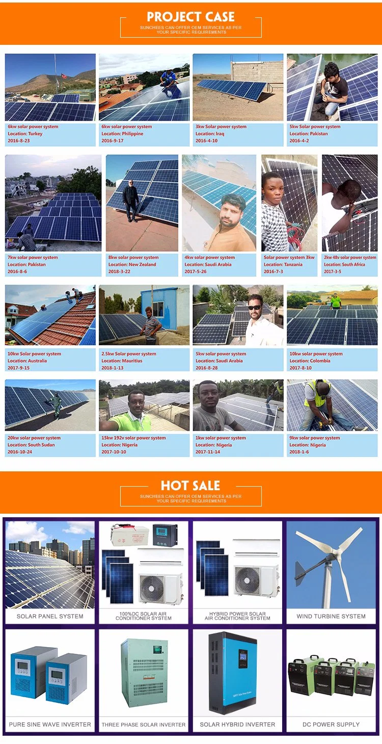 Home Use 10kw Monocrystalline Silicon Solar Cells Solar Power Kits Factory Price