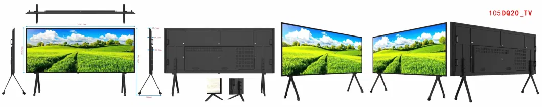 95 Inch Meeting Room LCD Screen Television LED TV Display Board with WiFi 4K 5K 8K Resolution