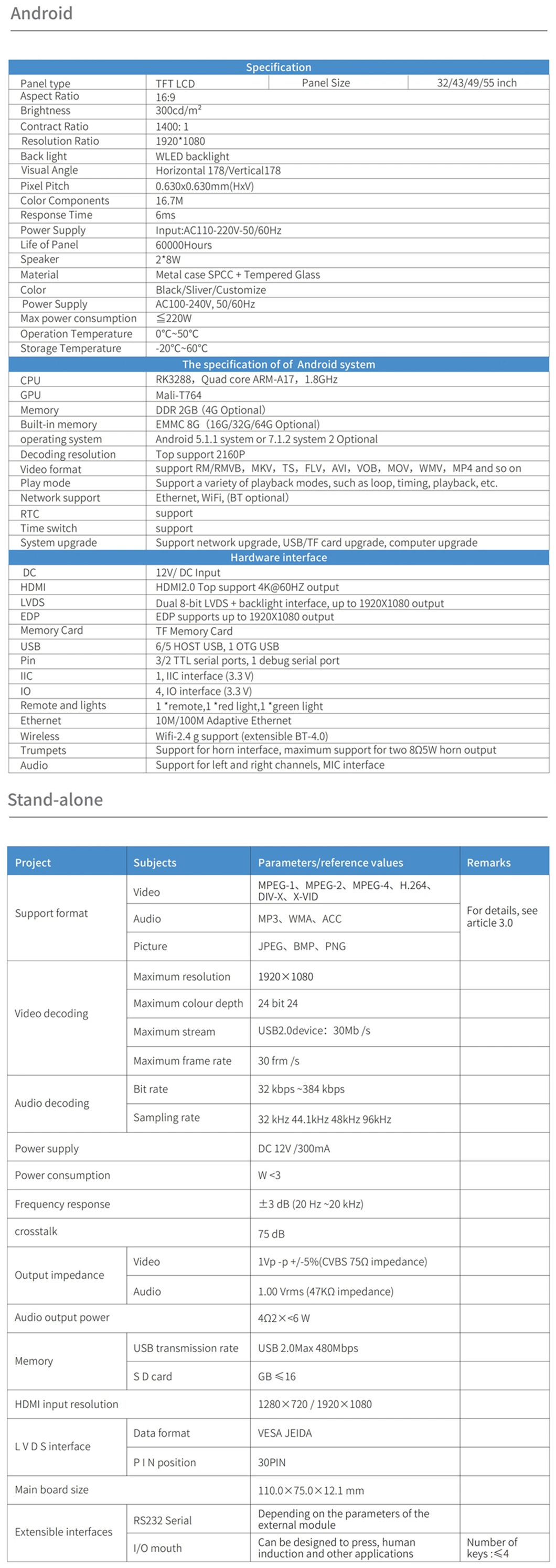 Factory 49 55 Inch Indoor Android Floor Standing LED Backlit Poster Totem LCD TV Advertising Screen Display Machine Price Kiosk Interactive Digital Signage