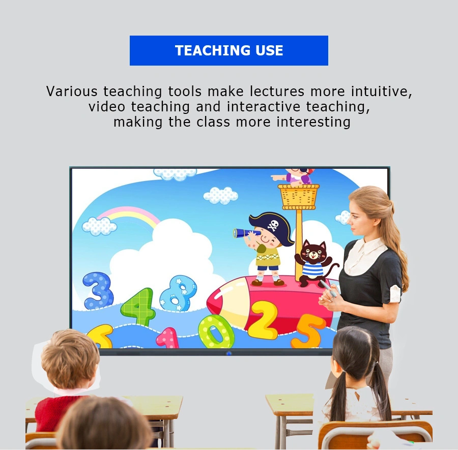 Factory Direct 55&quot; LED Smart Board TV Kiosk 65&quot; PC LCD IR Touch Screen 75&quot; Interactive Whiteboard 86 Inch Smart Board TV