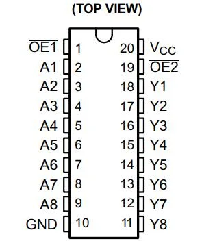 IC SMD Sn74LV541A Octal Buffer/Driver with 3-State Output Tssop-20 Audio, Server, Set Top Box, Surveillance Camera, TV, Power Supply