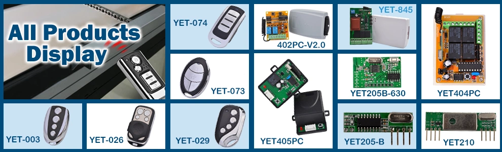 9V-24VAC/DC Fixed/Learning/Rolling Code 433MHz/315MHz Compatible Universal Remote Control Receiver Yet402PC-V3.0