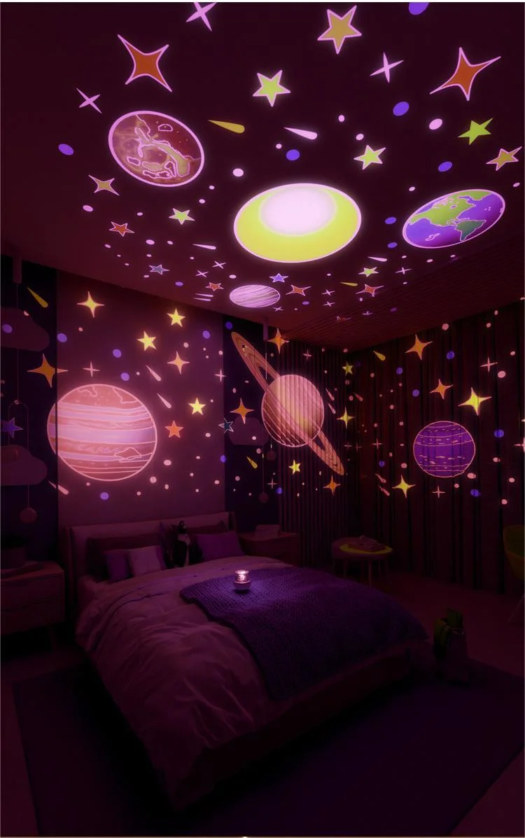 Romantic Cute Rabbit Deer Dreamy Rotating Projector Charging Bedroom Ambient Light