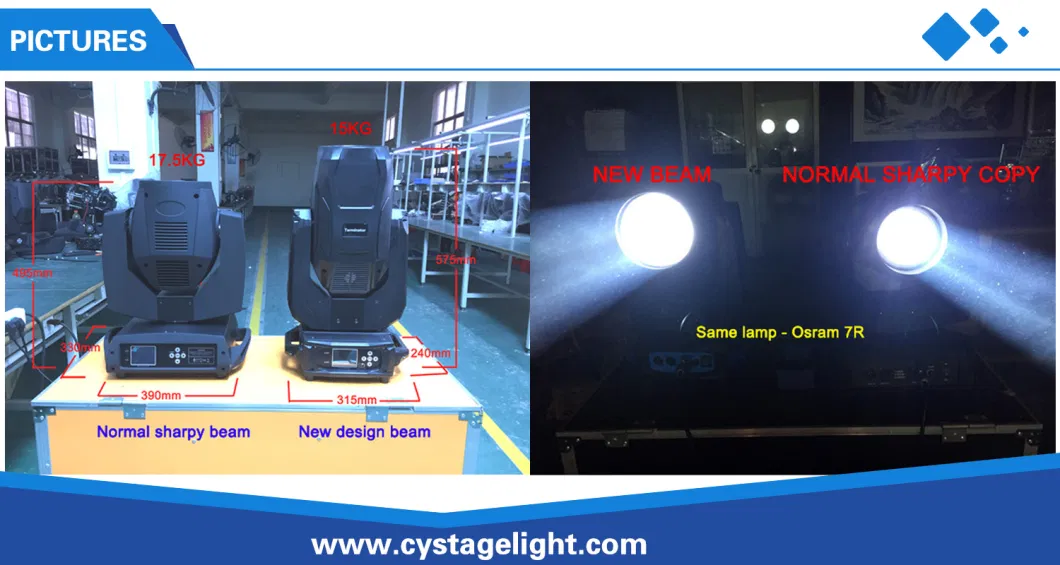 Professional Light 330W / 260W 15r Moving Head Beam Stage Light