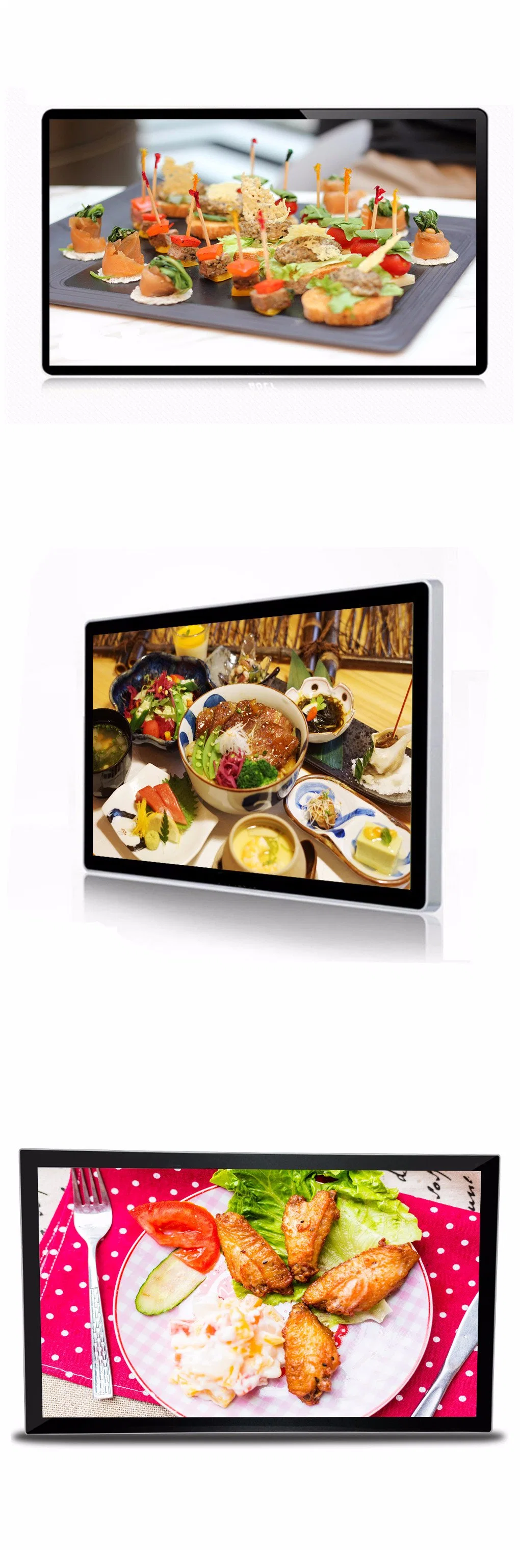 32 Inch Digital Signaga Wall Mounted Display Screen with WiFi Touch LG Original Screen for Advertising