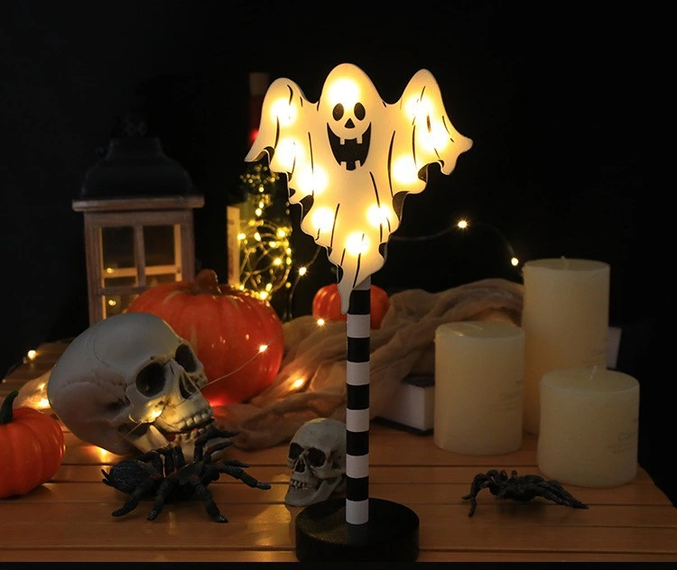 LED Halloween Lights Modeling Lights Wooden Decoration Night Light Ambient Light