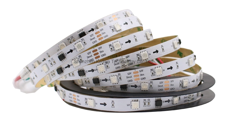 Digital Addressable Point IP67 RGB Programmable Strip Ws 2811 RGB Pixel LED Light with Dream Color Decoration Lights