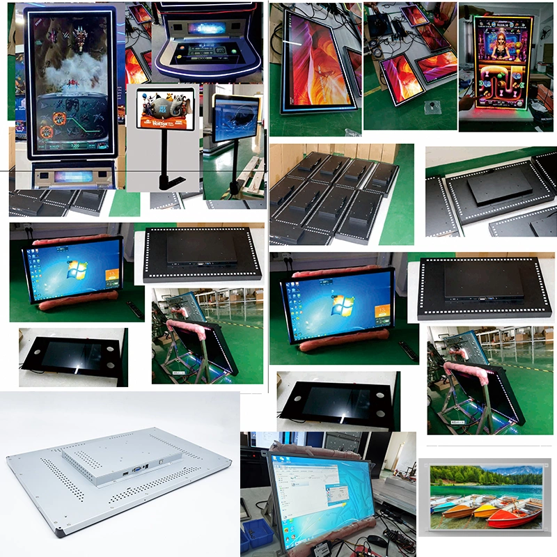 Capacitive Touch Screen Monitor LCD Monitor Display Digital Signage Monitor with LED Lights for Advertising Player