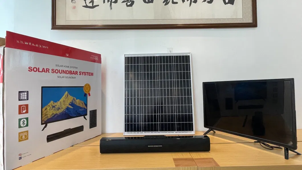 Africa Hot Sell Solar TV System Kits with 32inch Solar TV DC Fan Lamps Phone Charging Bluetooth for Home Outdoor