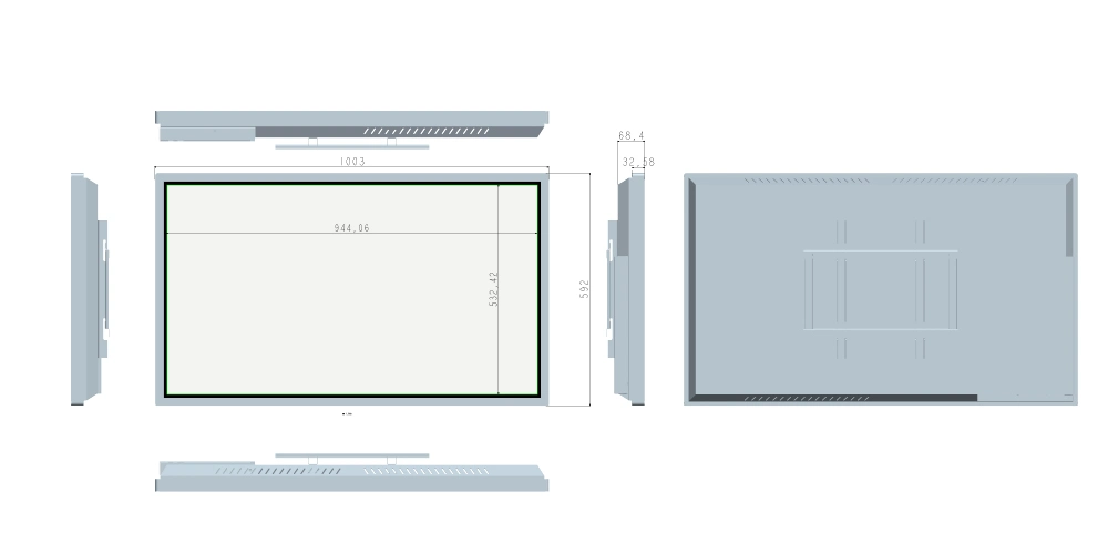 32, 43, 49, 50, 55, 65 Inch All in One LCD Display Touchscreen Kiosk, Self-Service Touch Screen