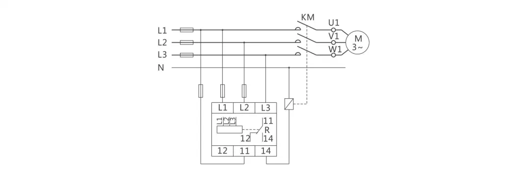 3 Phase Voltage Protection Relay AC Monitoring Relay for Normal/Emergency Power Supply Switching