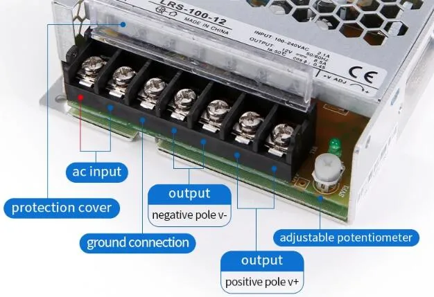 LED 100W 24V AC DC Power Supply Unit SMPS Switching Module