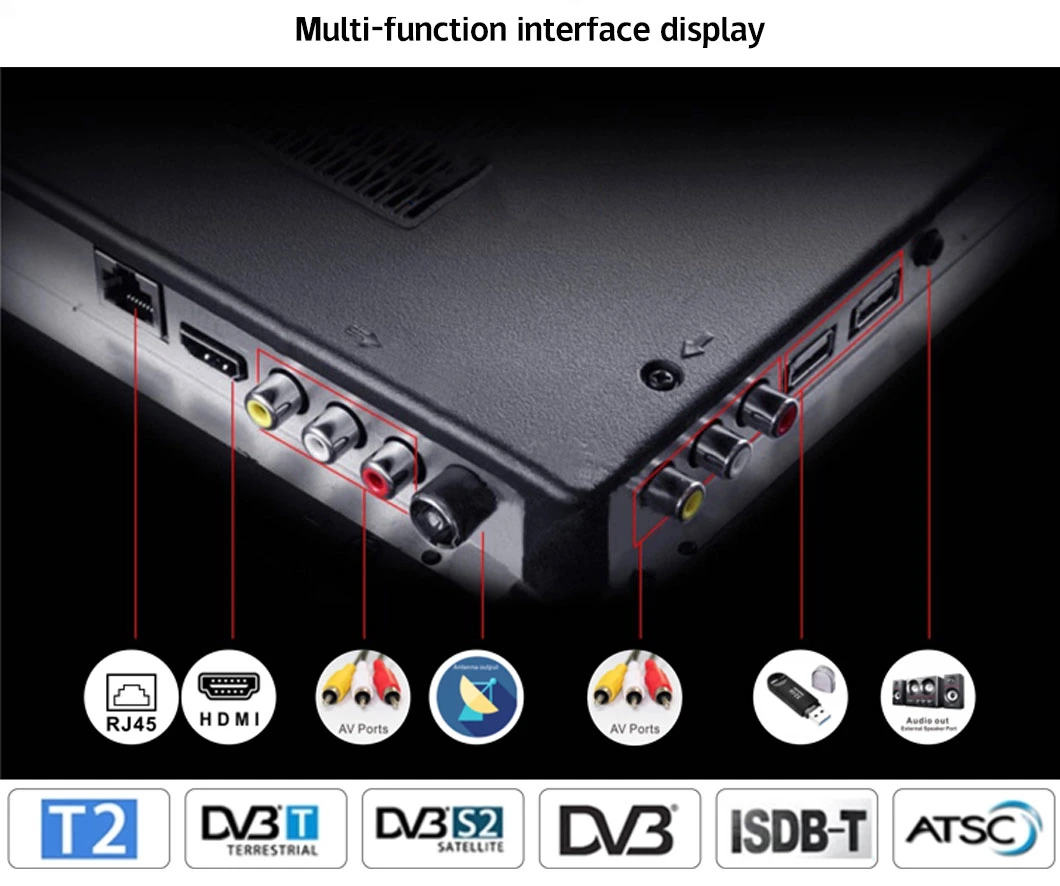 Built-in DVB-T2/S2 Tuner, Bluetooth, Wi-Fi Android 11.0 System 32 43 50 55 65 75 Inch Smart Television