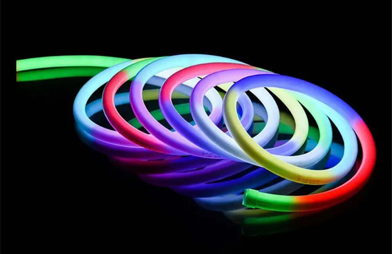 360 Degree RGB Single Color Red Blur Yellow Silicone Flexible Strip LED Neon Flex Light