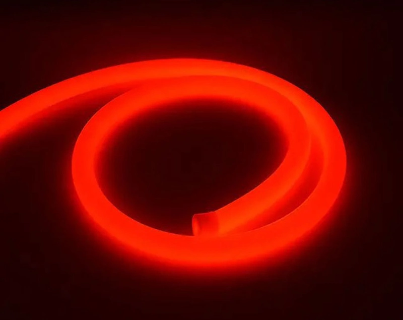 360 Degree RGB Single Color Red Blur Yellow Silicone Flexible Strip LED Neon Flex Light