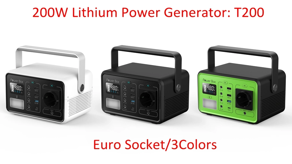 Solar Generator Portable Power Station Built-in 220V Inverter for Emergency Power Supply