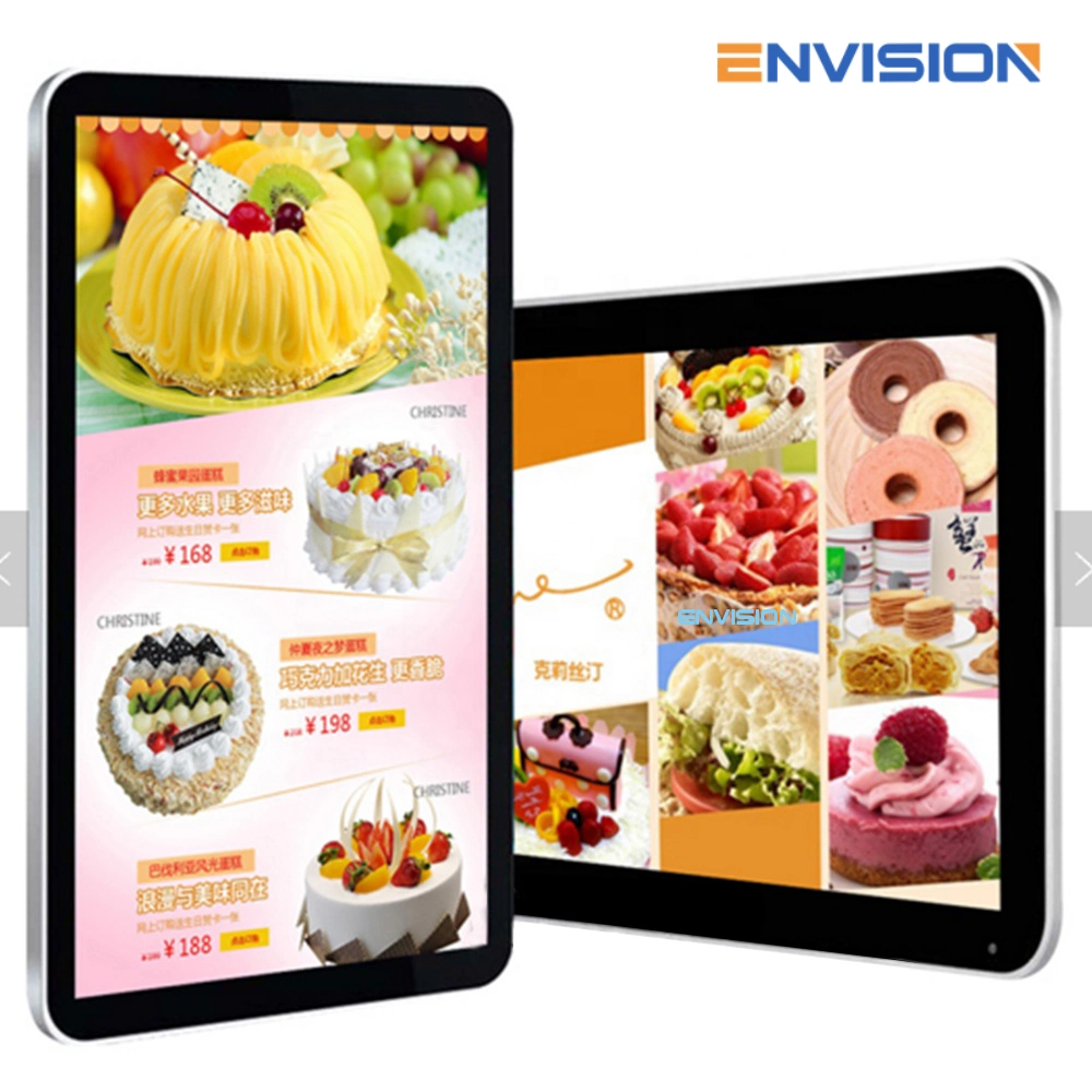 Hot Selling 55 Inch LCD Digital Restaurant Menu Video LG Indoor LCD Advertising Display Wall Mounted 1080P