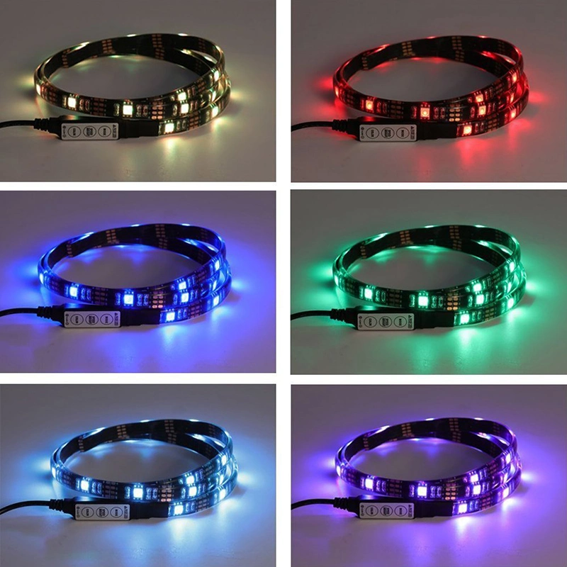 5V RGB Light USB Strip Remote Control TV Background Decorative Lighting LED Strip