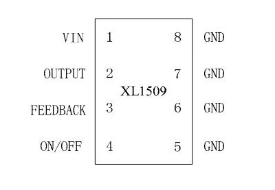 SMD XL1509-5.0e1 Sop-8 Buck DC to DC Converter/Voltage Regulator and Step-Down Chip, Electronic Components, LCD TV, IC