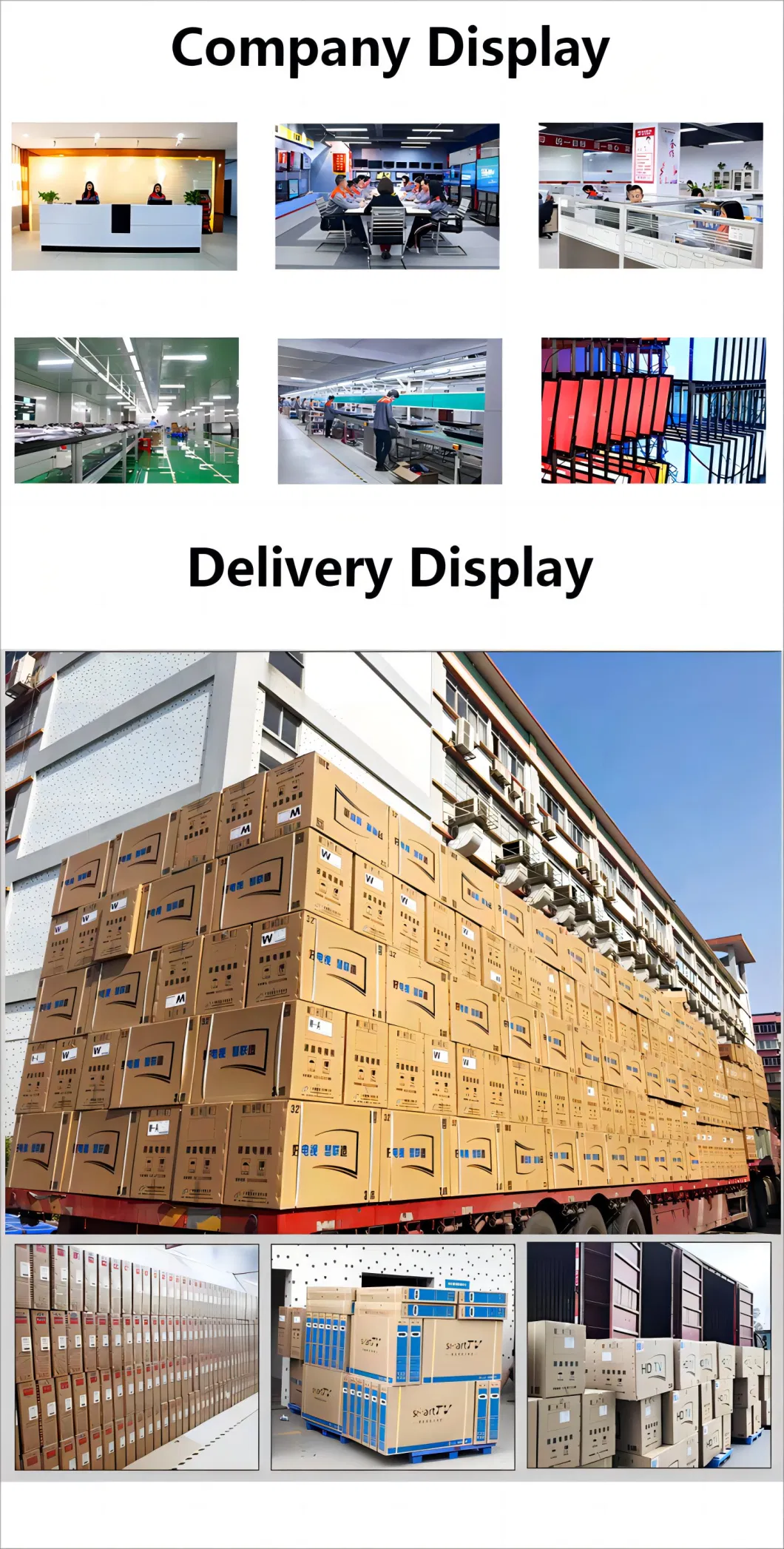 32 40 43 50 55 Inch LED TV Smart TV Manufacture in China Best Price Televison Display