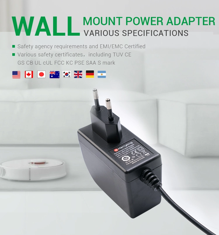 EU Plug Power Supply LCD TV 12V CCTV Power Adapter 12volt 2AMP 24watt AC DC Adaptor