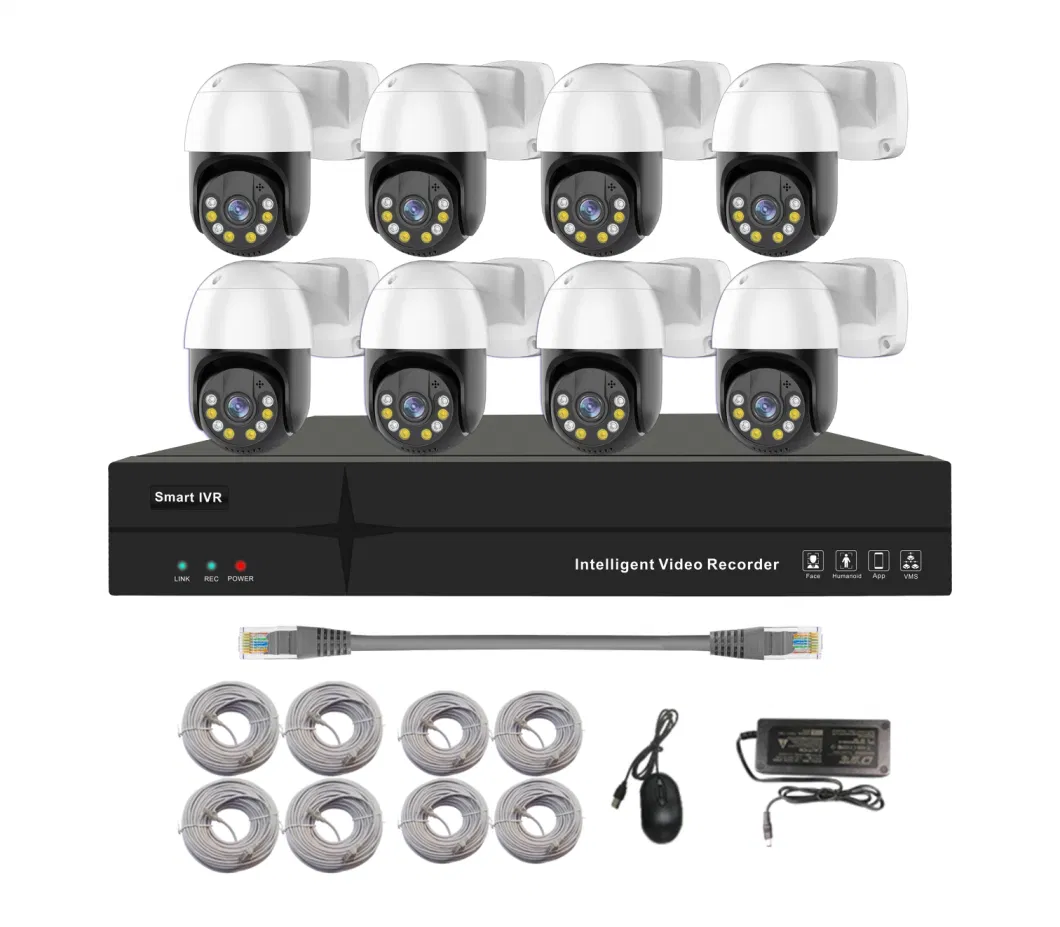 Borehole Camera Price Long Range IR CCTV Camera Kits CCTV Camera Price Mobile Video Surveillance NVR Sets Kit with Audio