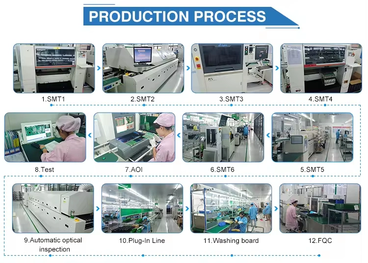 Produce Thickness Scope 0.05mm-8.0mm Can up to 60layer PCB Prototype Nickel Palladium Banipdau Multilayer PCB Kicad