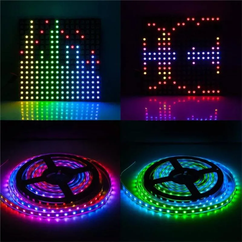 Smart Addressable Digital RGB LED Strip LED Pixel Light Music Controller Sp107e