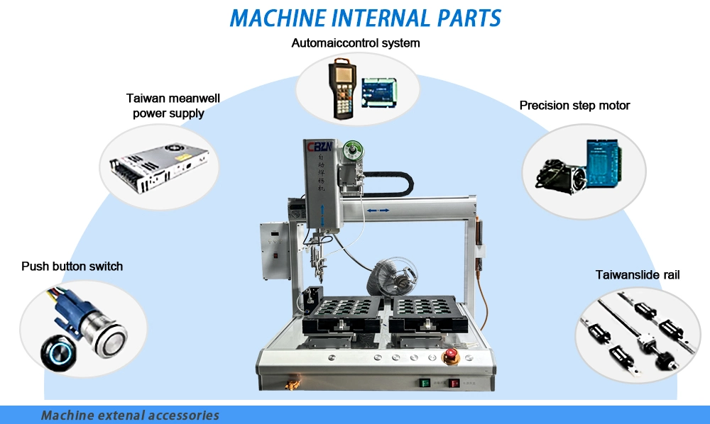 Ra 5 Axis Robot Adjust Temperature Automatic Soldering Machine